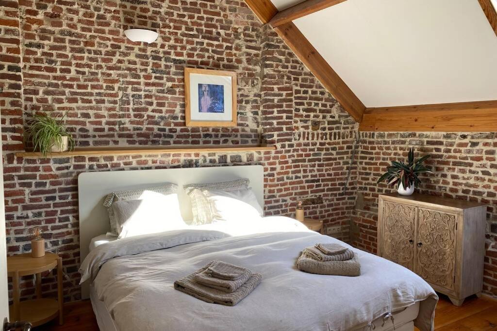 Charmant Appartement Dans Une Ancienne Ferme 니벨 외부 사진